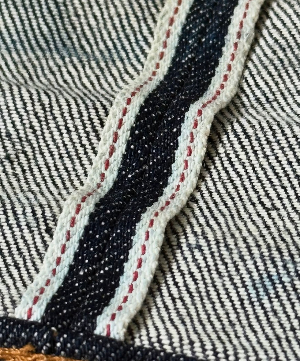 Thumbnail: NEW Natural - Dark Red & Navy Stripes