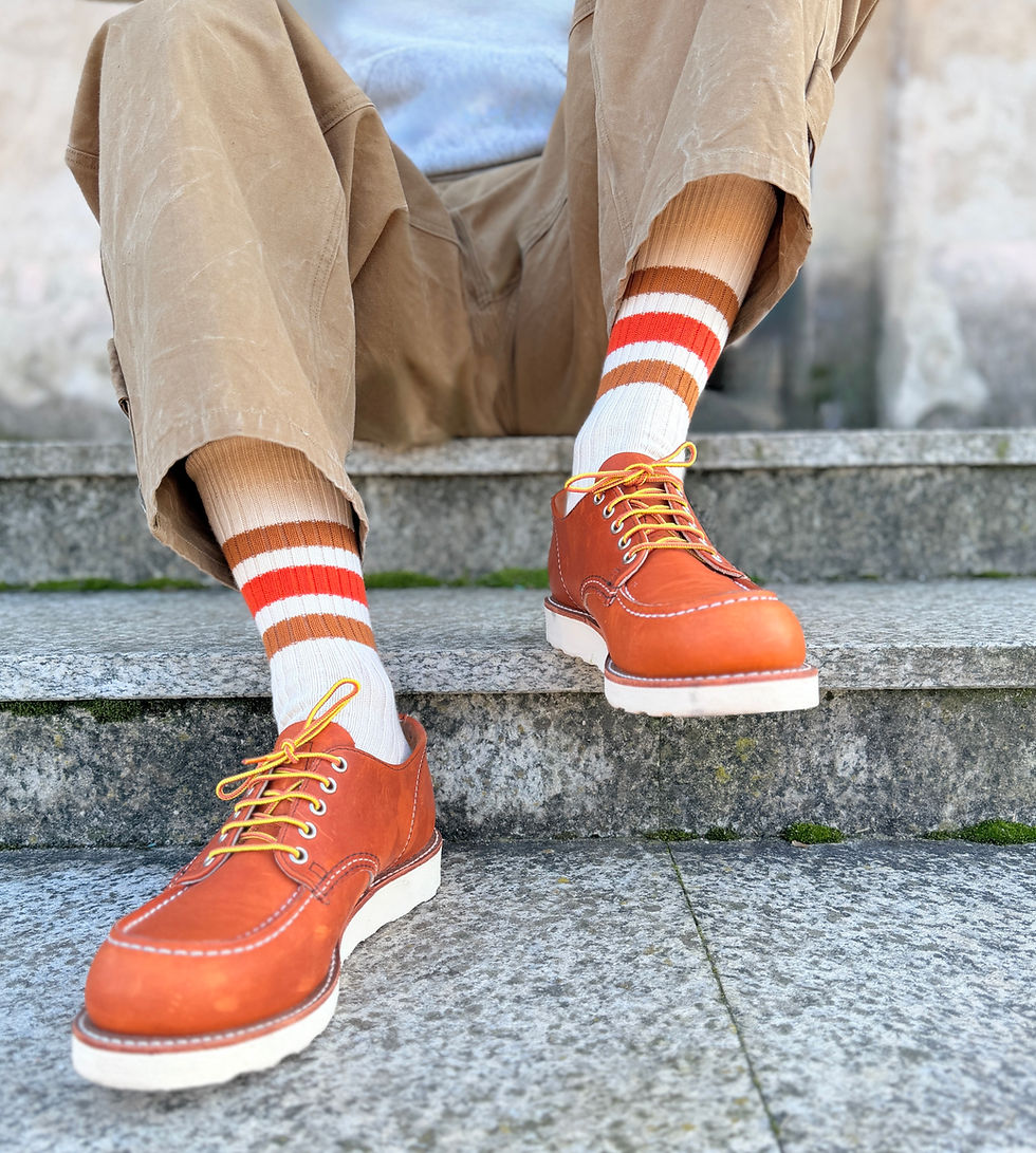 Thumbnail: NEW Natural - Caramel & Poppy Stripes