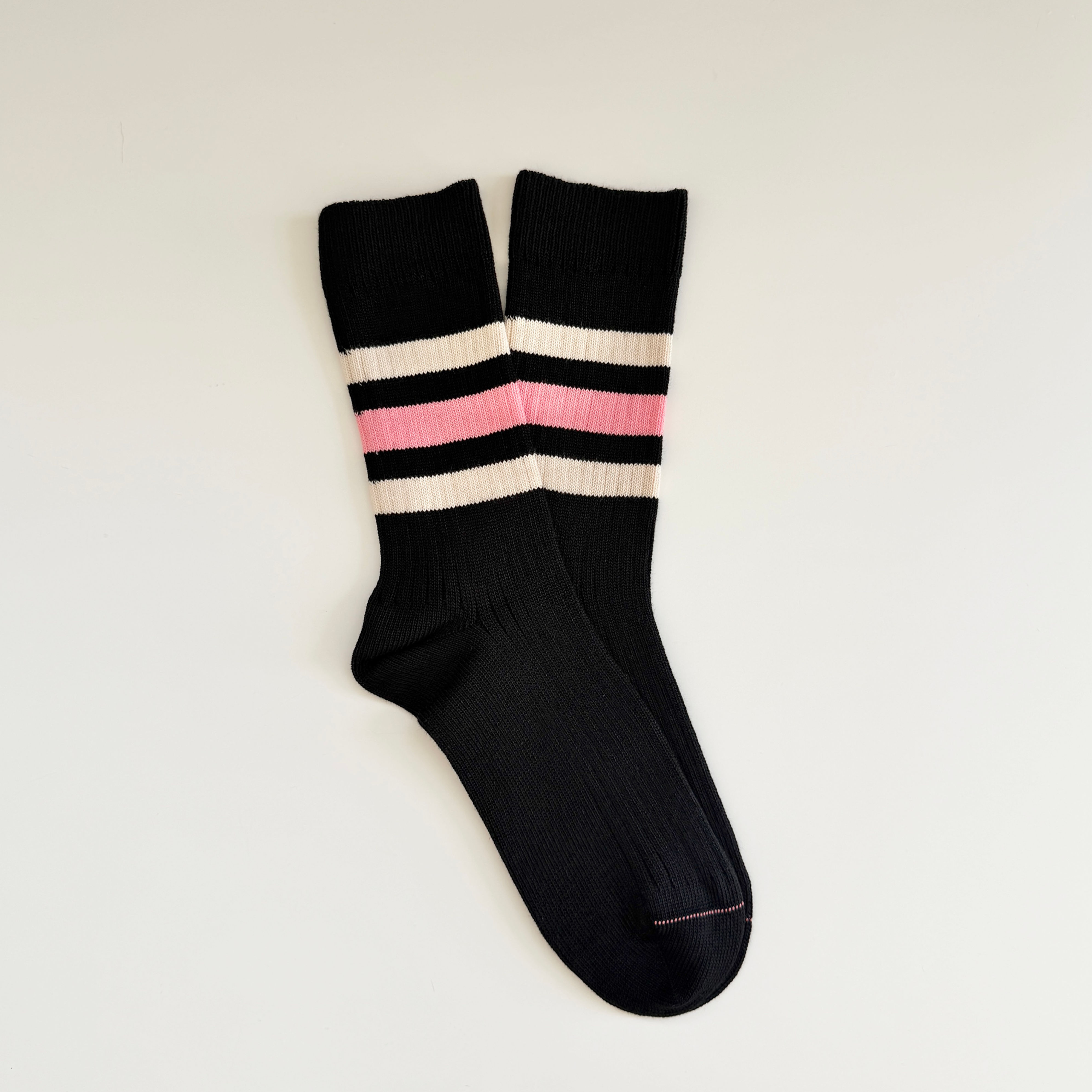 New Black - Natural & Pink Stripe