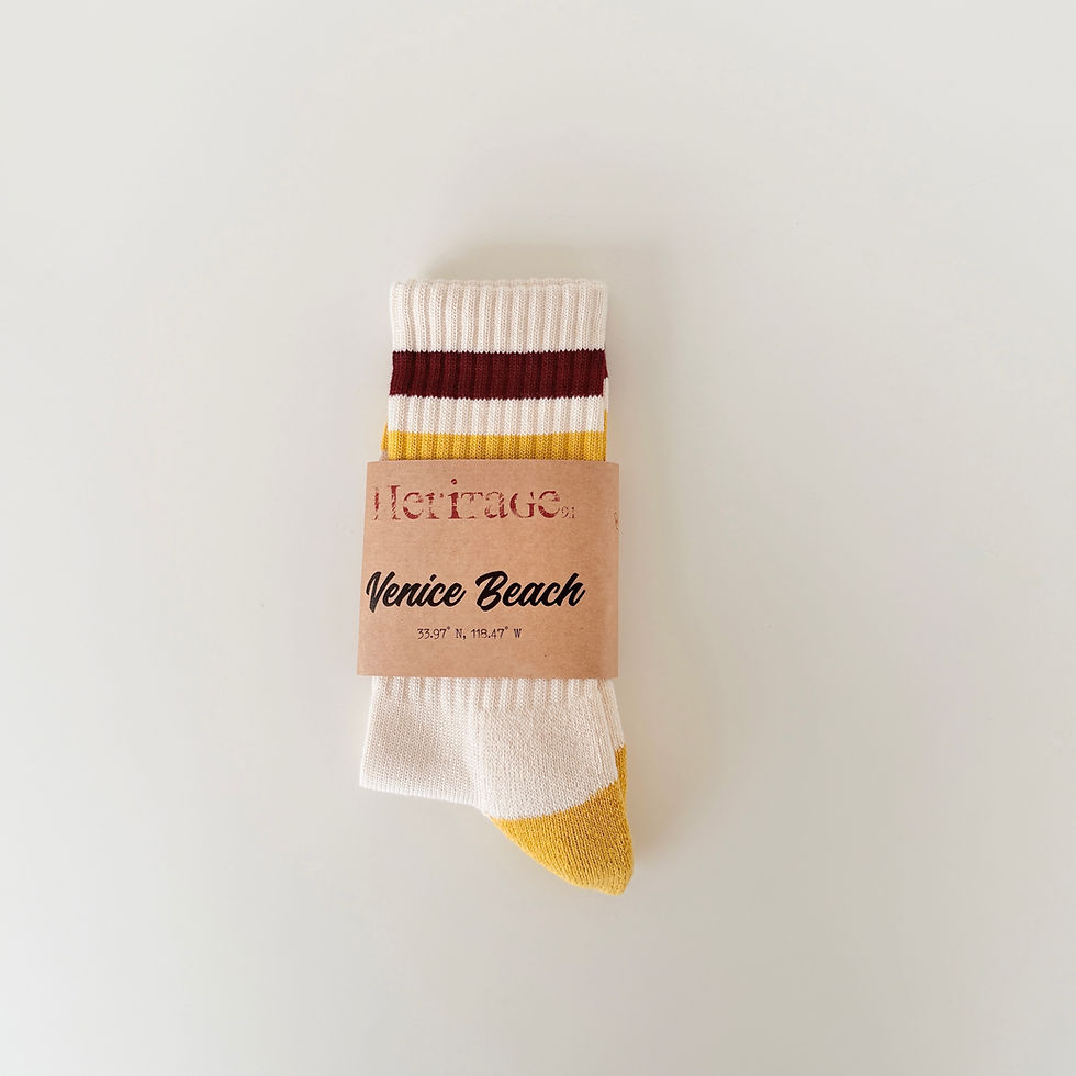 Thumbnail: NEW Natural - Bordeaux & Corn Stripes