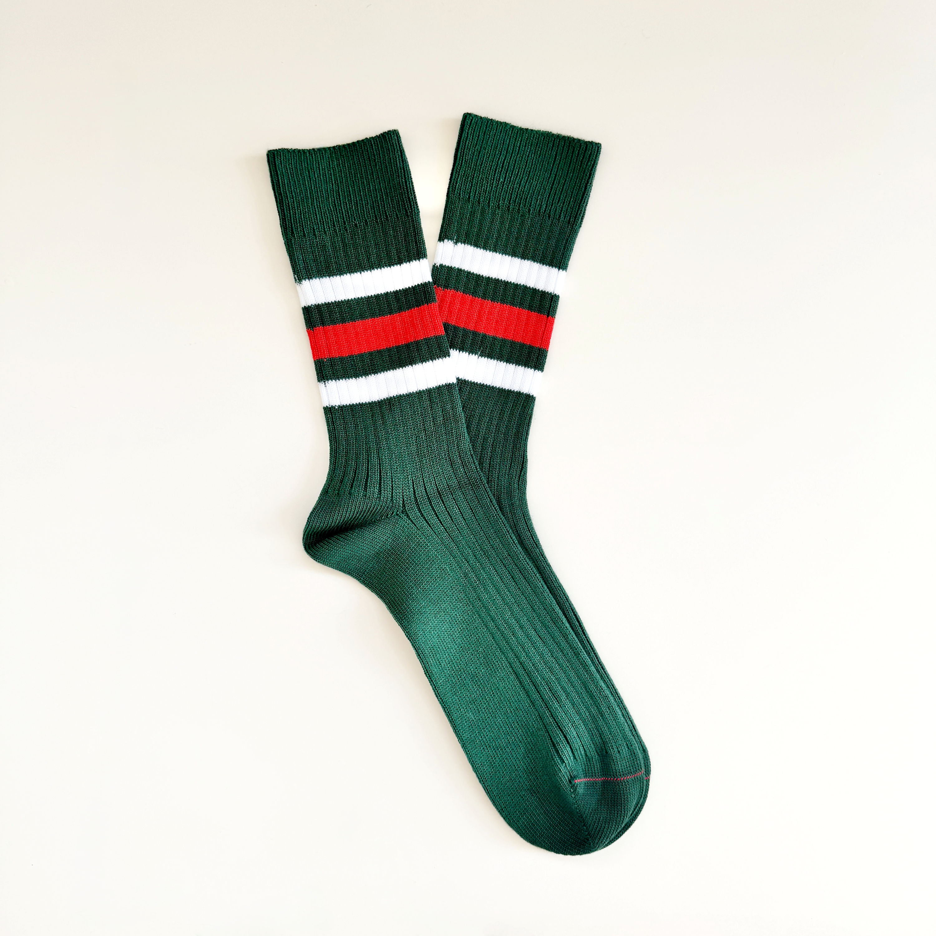 NEW Forest - White & Red Stripes