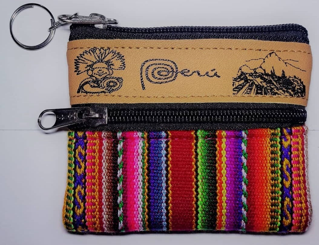 monedero manta estampado