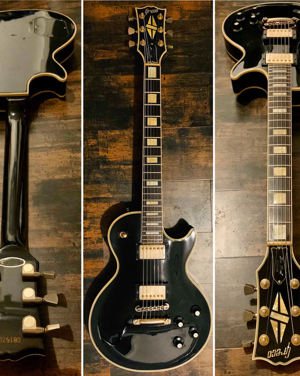 GRECO Les Paul Custom Black Super Sound