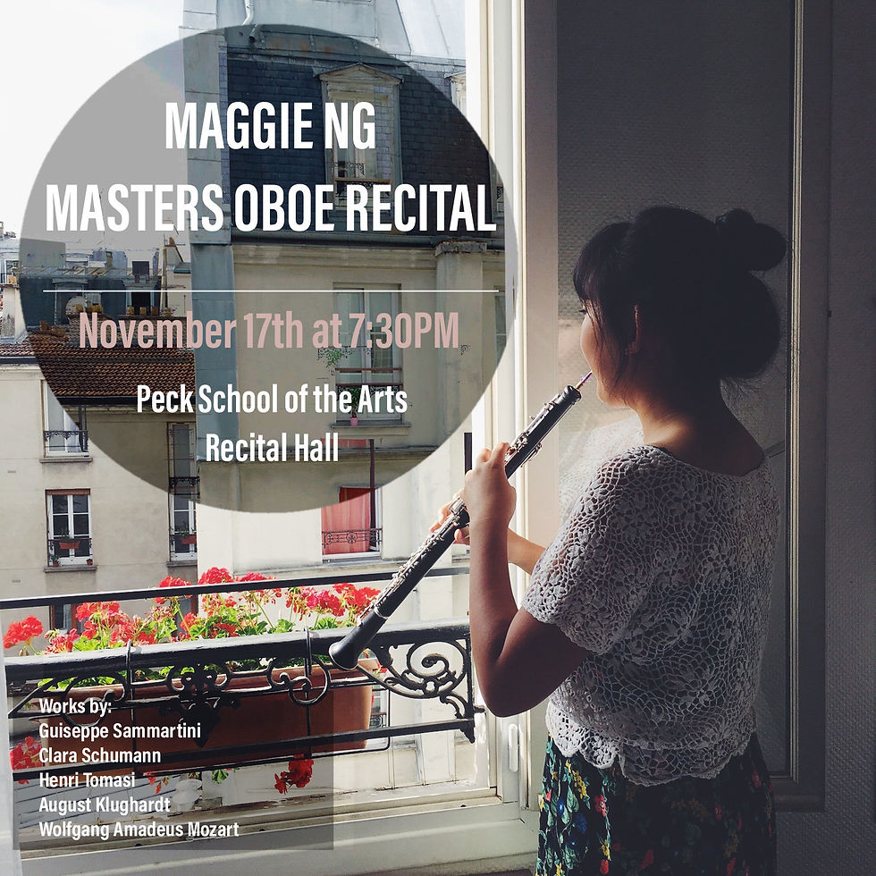 Master's Oboe Recital
