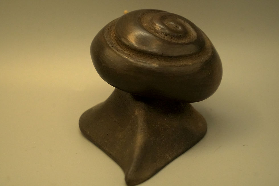 Thumbnail: Catawba Native American Snail Sculpture by Master Potter Shane Tucker