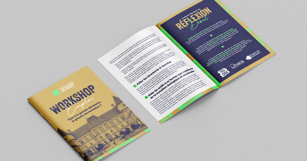 Identité visuelle - Charte graphique - Signalétique pour les Universités d'Été de l'Économie de Demain