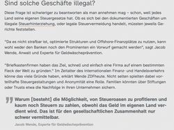 Dr. Jacob Wende: Pandora Papers, ZDF