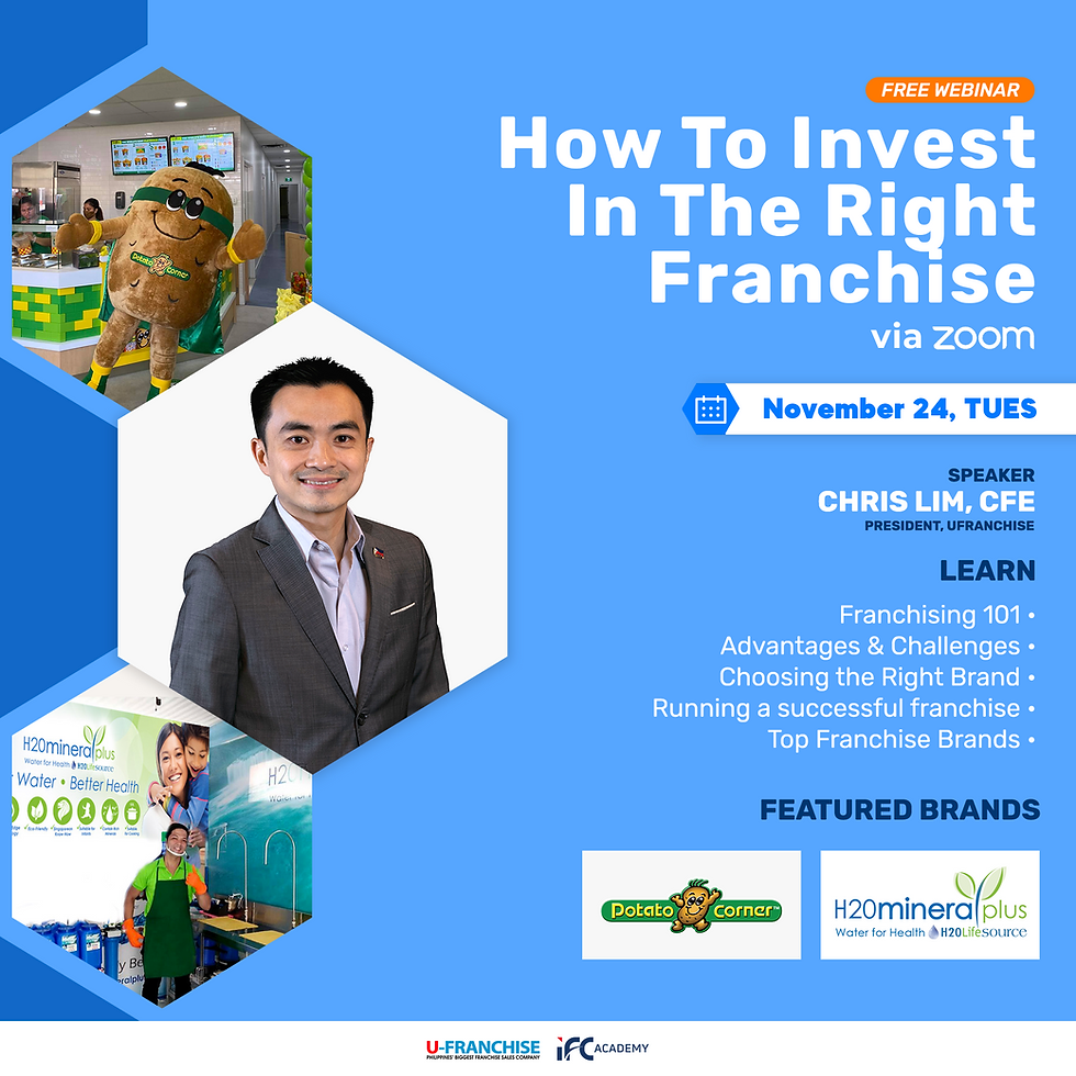 FREE WEBINAR: How to Invest in the Right Franchise with Top Franchise Opportunities