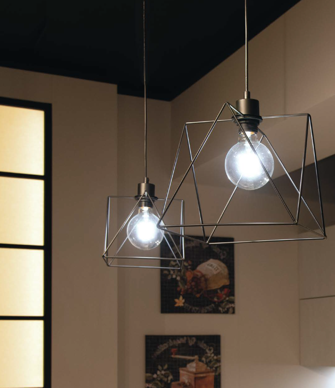 Suspension SANTANA NERO LARGE