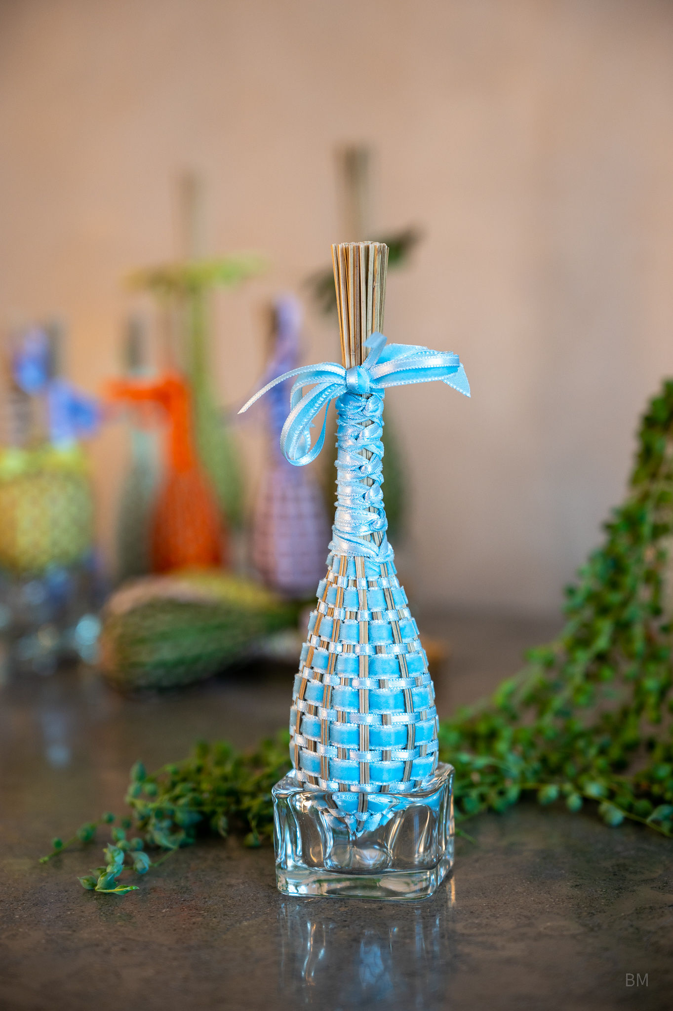 Fuseau de lavande charme bleu