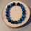 Miniature : Bracelet œil de tigre bleu et noir onyx