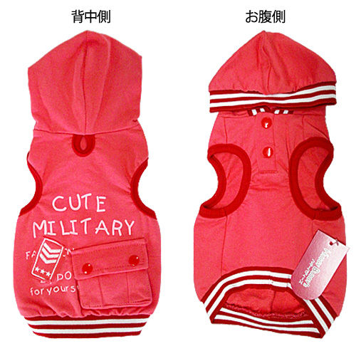 サムネイル： ★ドッグウェア★ミリタリーパーカー★ペット用品★全2色（XS-XL）