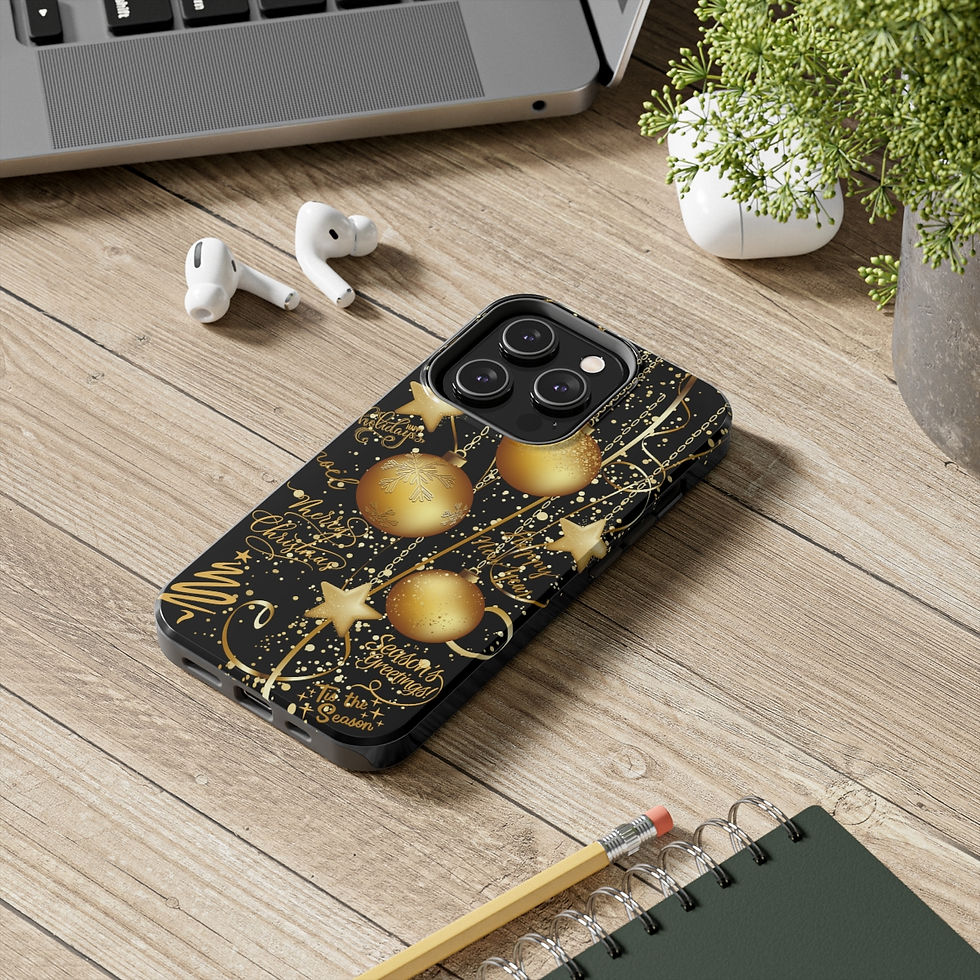 Thumbnail: Season's Greetings Elegant Case-Mate Tough Phone Case
