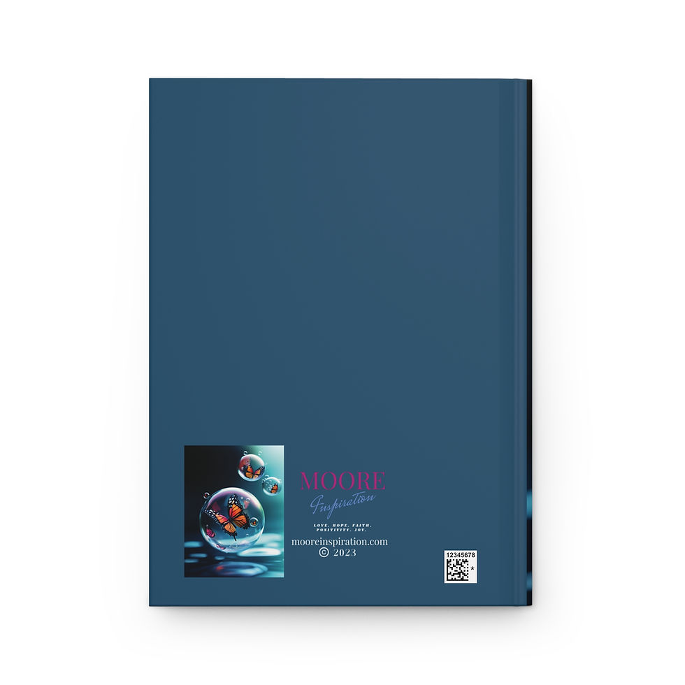 Thumbnail: Butterflies and Bubbles Hardcover Matte Journal, Notebook