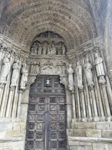 Cathedral entrance in Tui