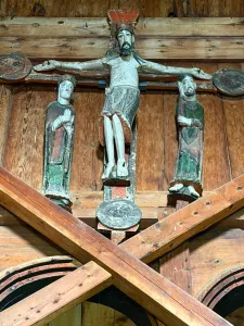 Interior Urnes Stave Church