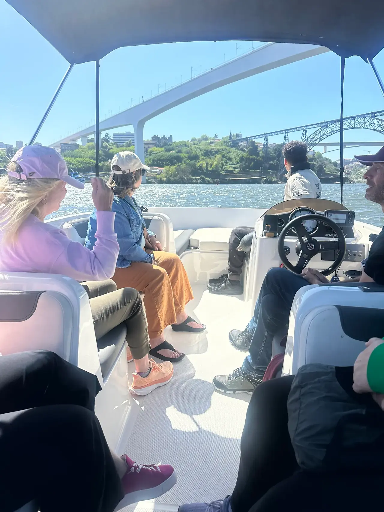 Boat ride into the town of Porto Portugal