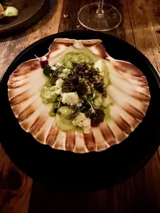 Seasonal Nordic dish at HOST in Copenhagen.