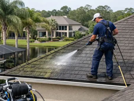 How to Remove Algae From Roof Shingles