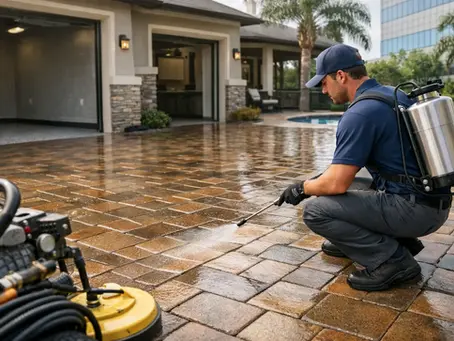 Paver Sealing After Pressure Washing Done Right