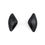 Thumbnail: Black Bow Stud Earrings