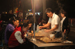 Chinese street food vendor