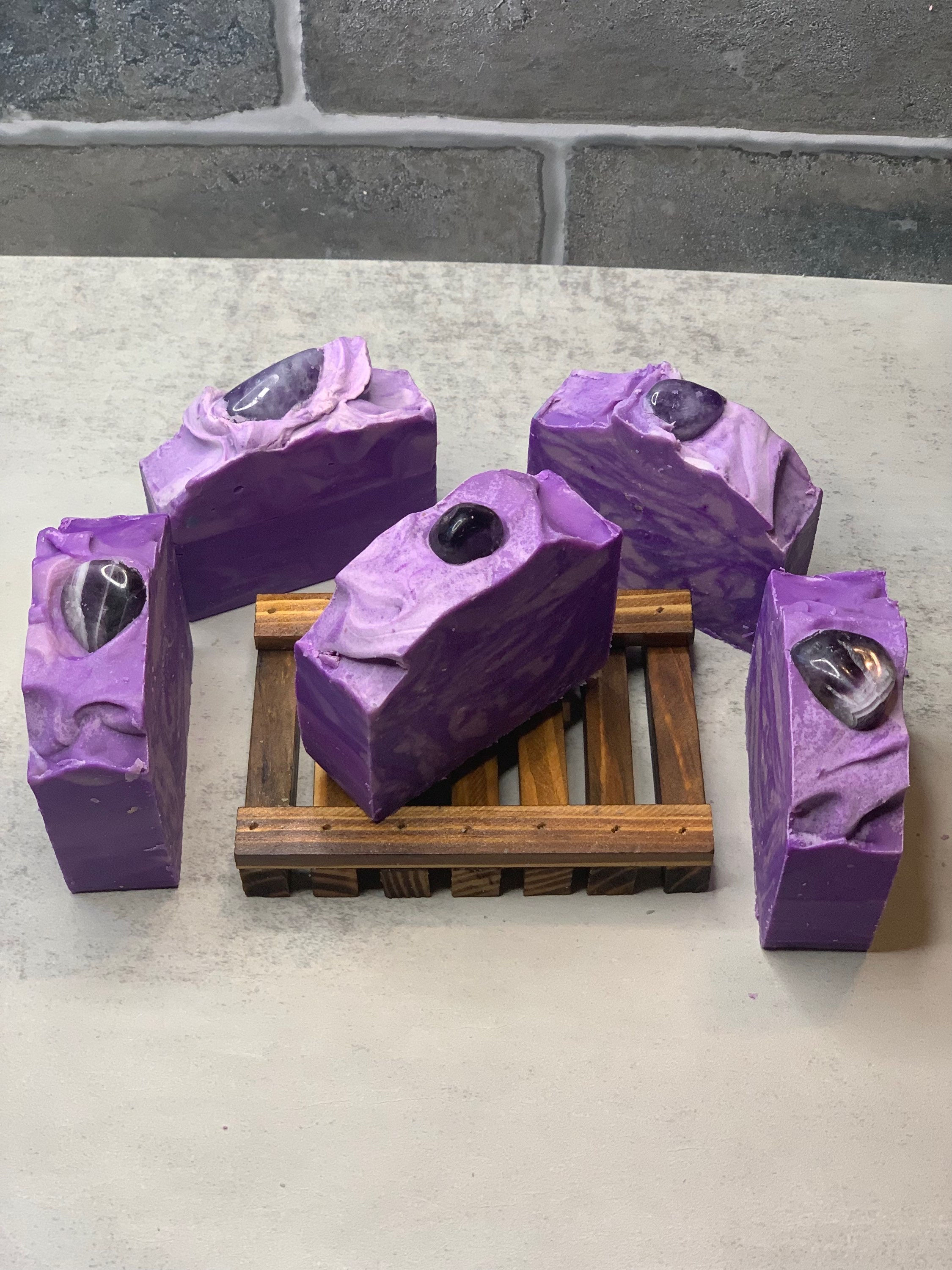 Lilac Crystal Double Milk Bar Soap