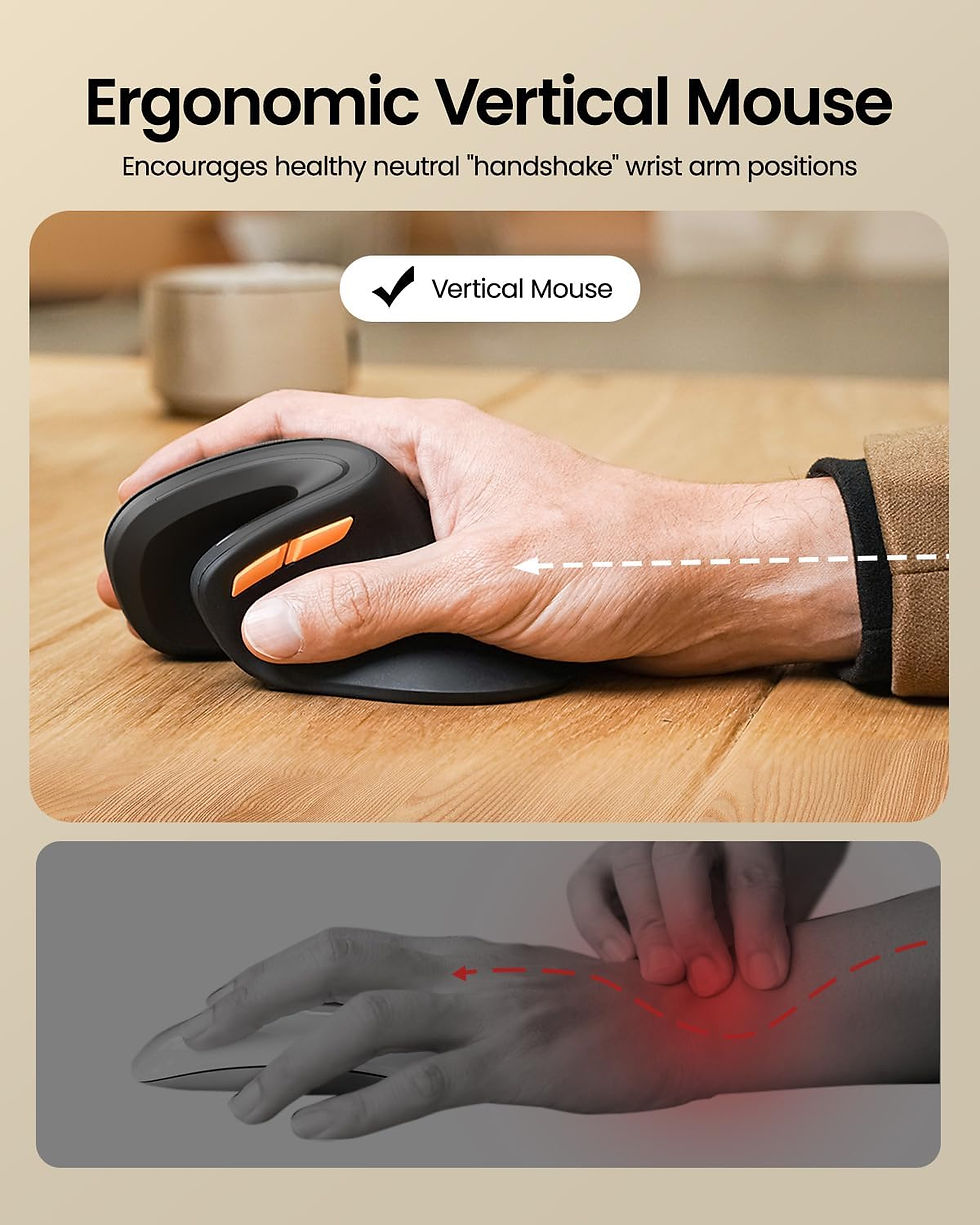 Thumbnail: Ergonomic Mouse Wireless Vertical Mouse