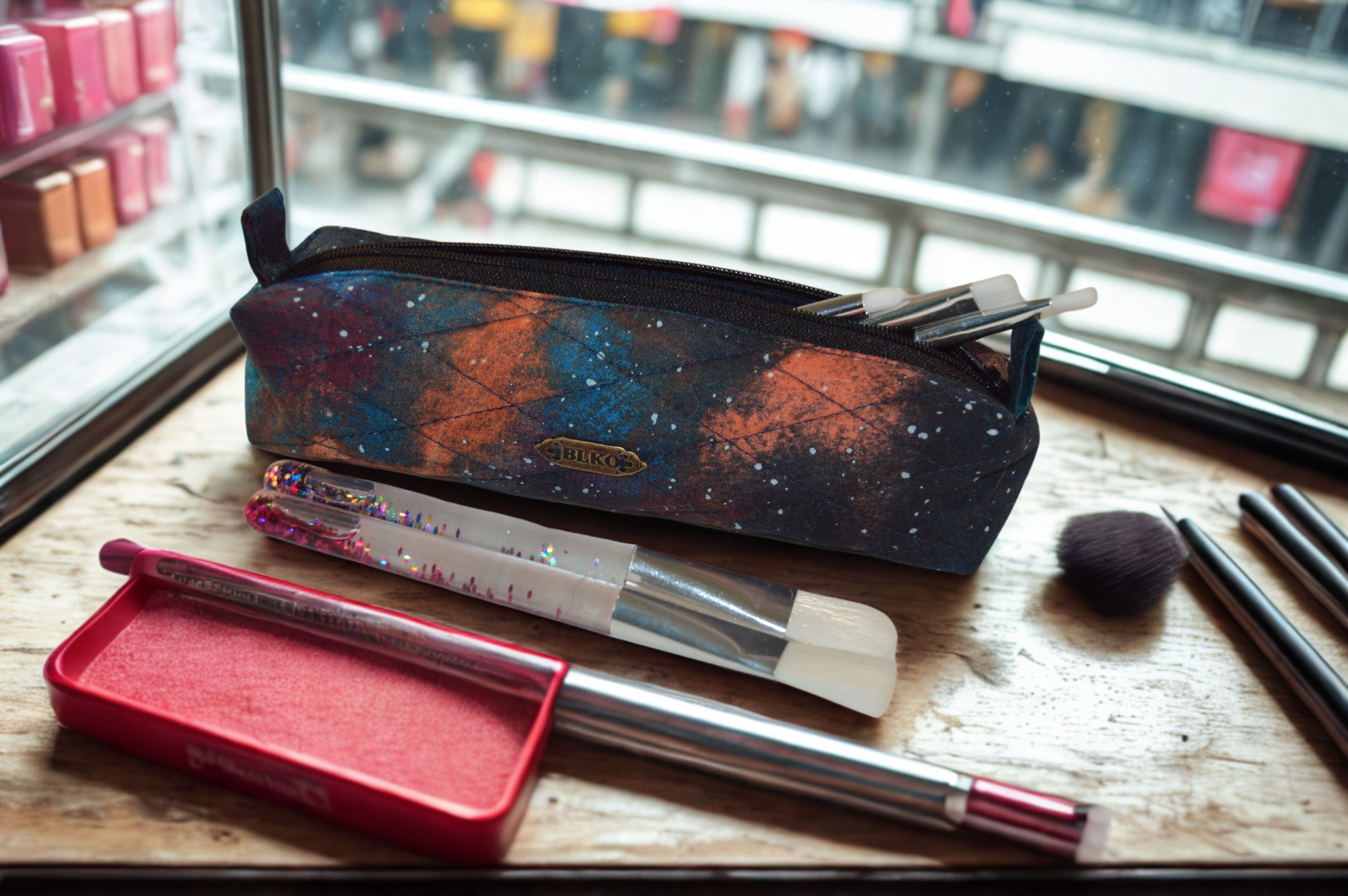 Porta Pincel para Maquiagem Galáxia