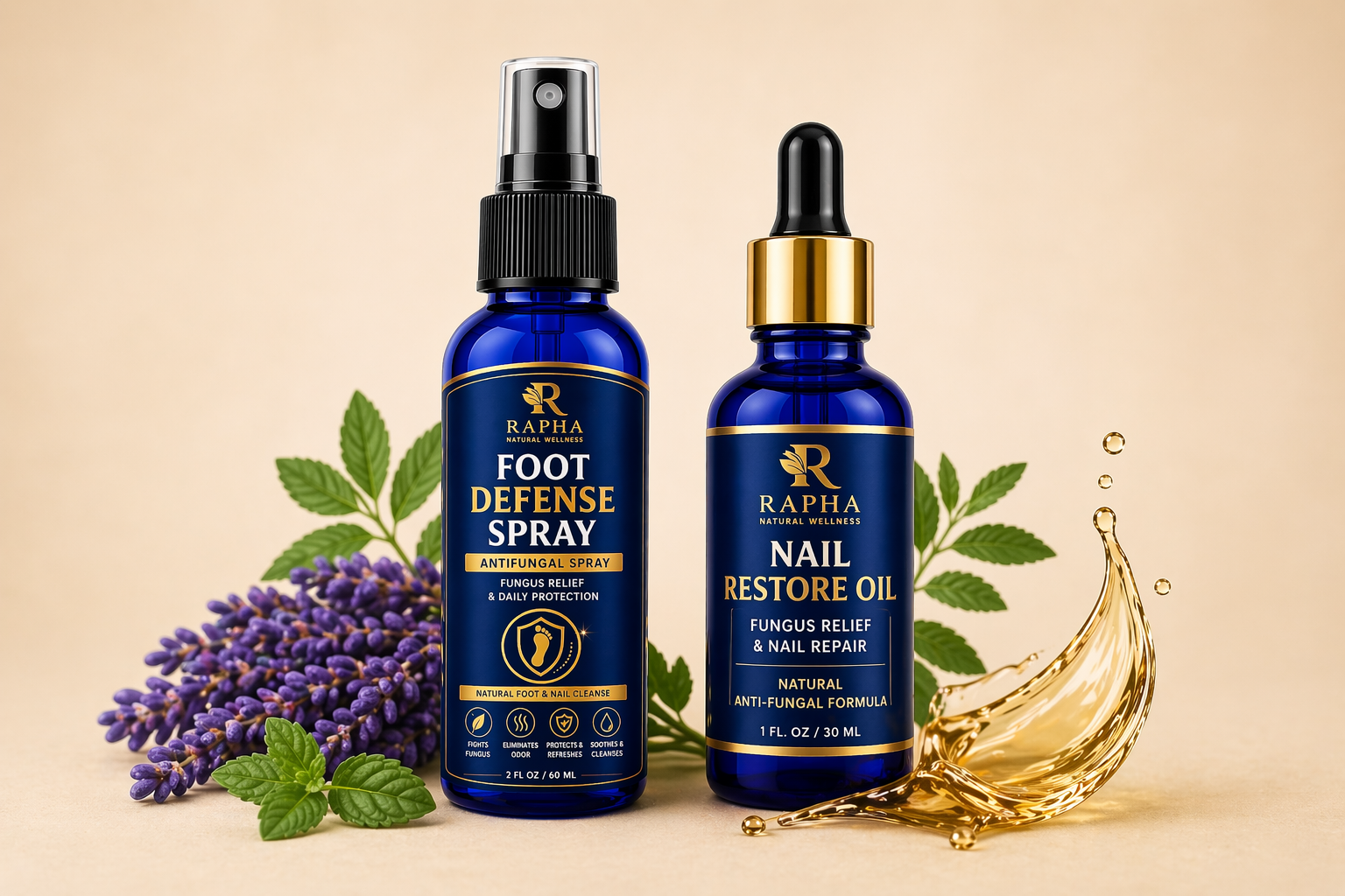 RAPHA NAIL RESTORE OIL + FOOT DEFENSE SPRAY