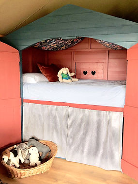 Baby and Toddler Bed at Exe Valley Glamping