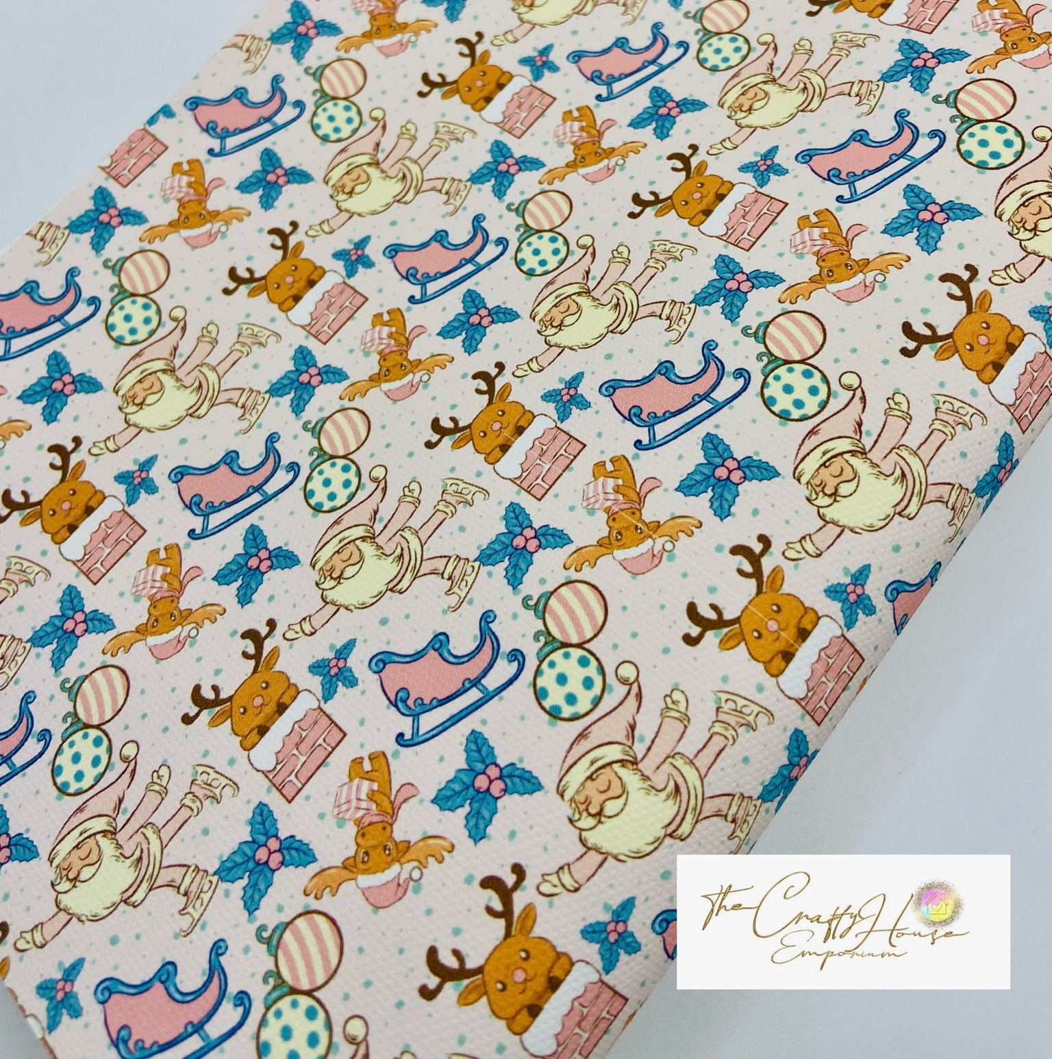 Christmas Prints - On the rooftop with santa