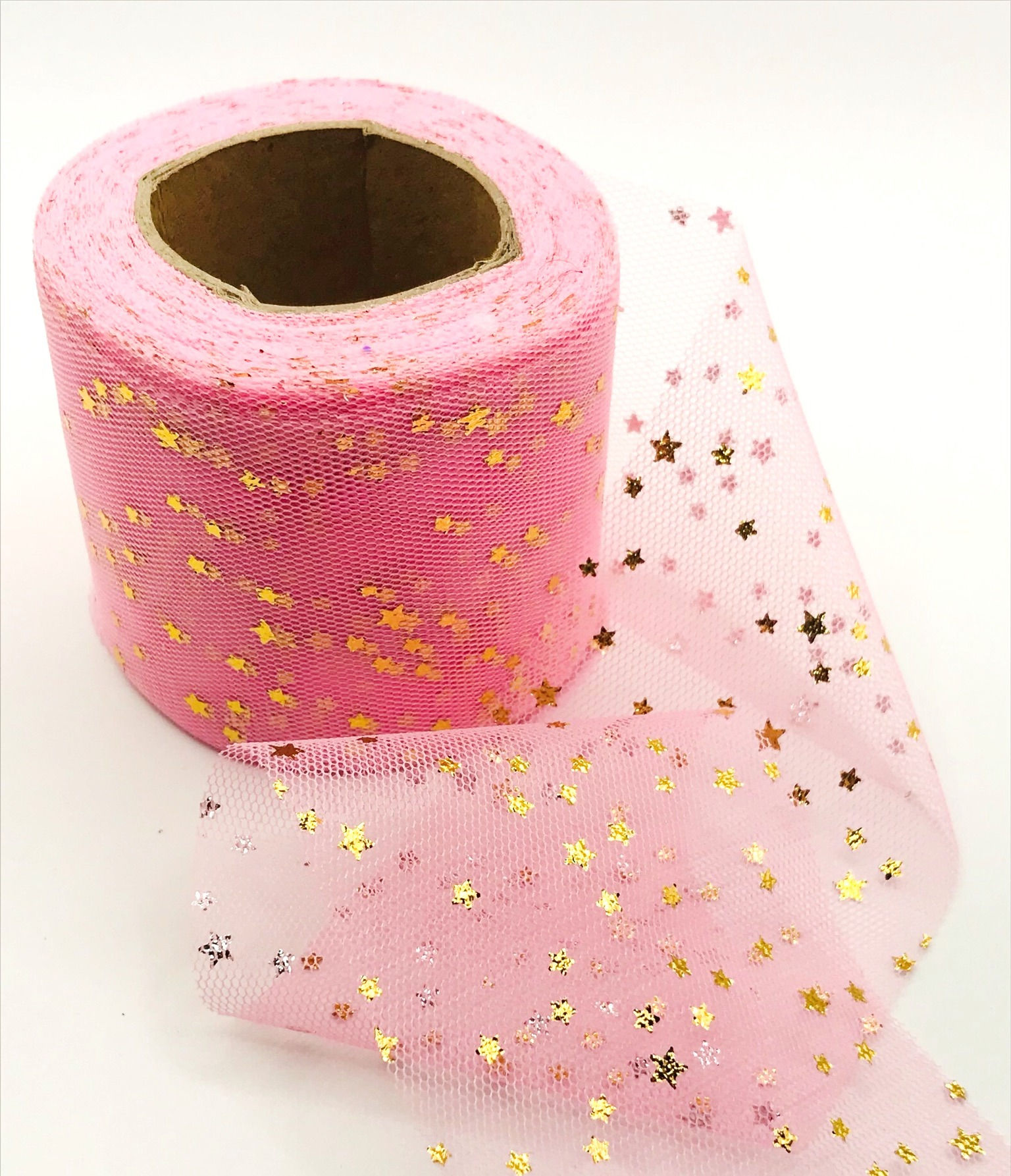 Tulle - Pink with stars