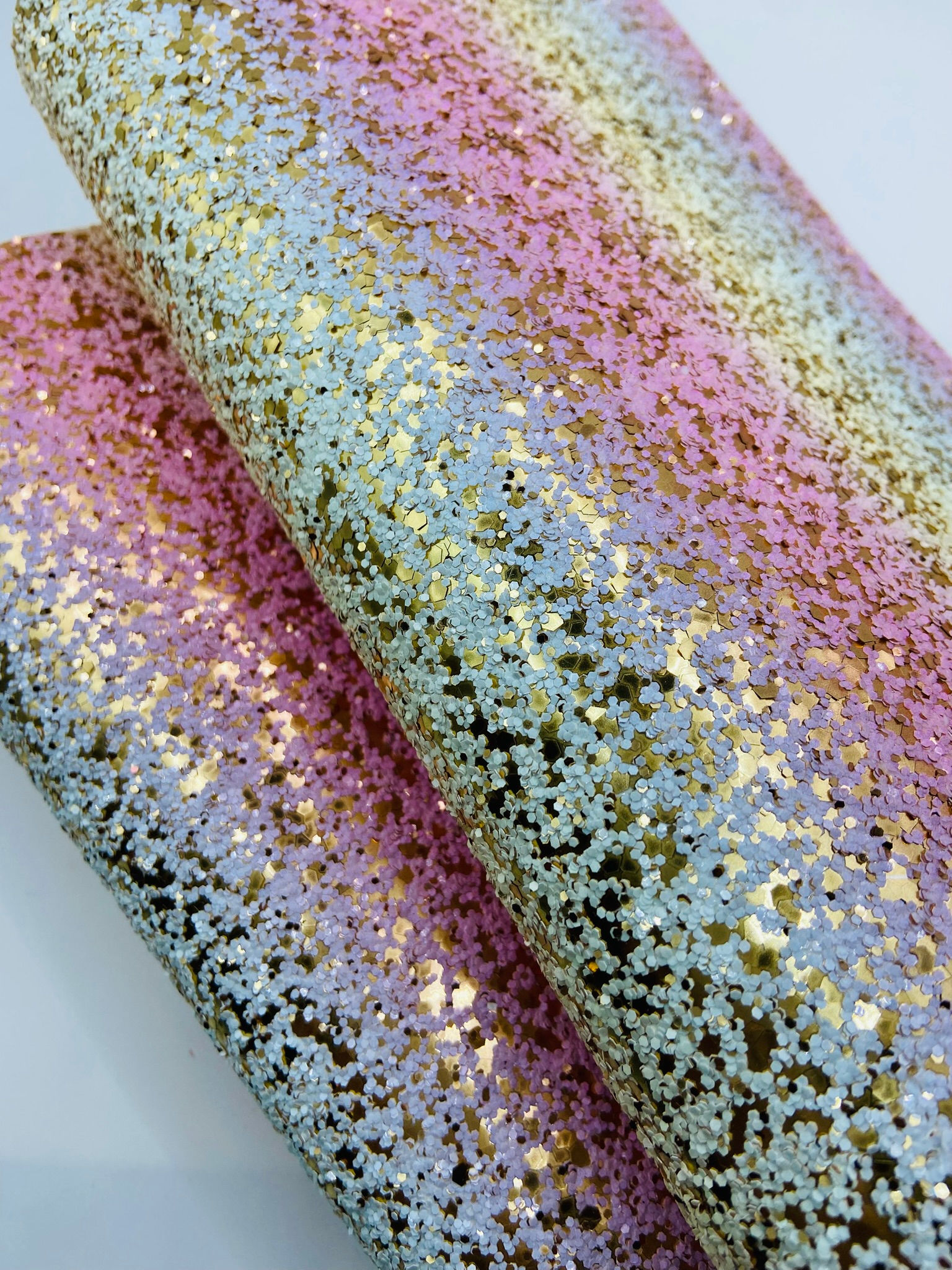 Chunky Glitter - Rainbow - Gold Fleck