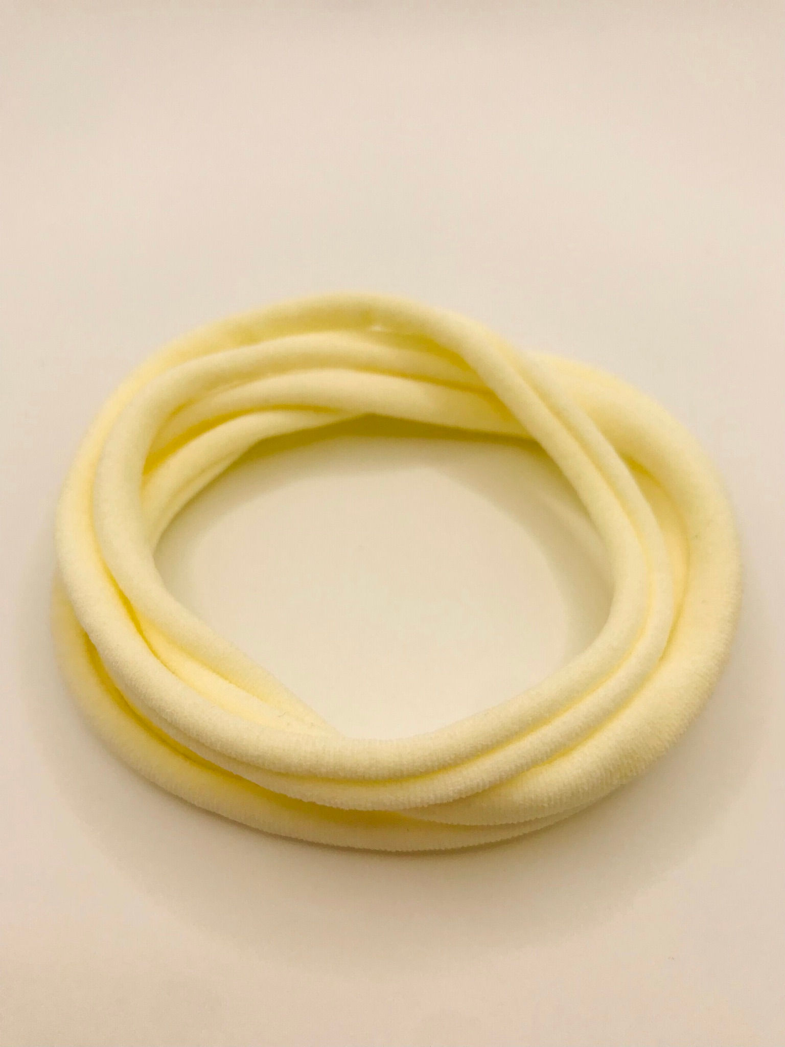 Soft Nylon headbands - cream