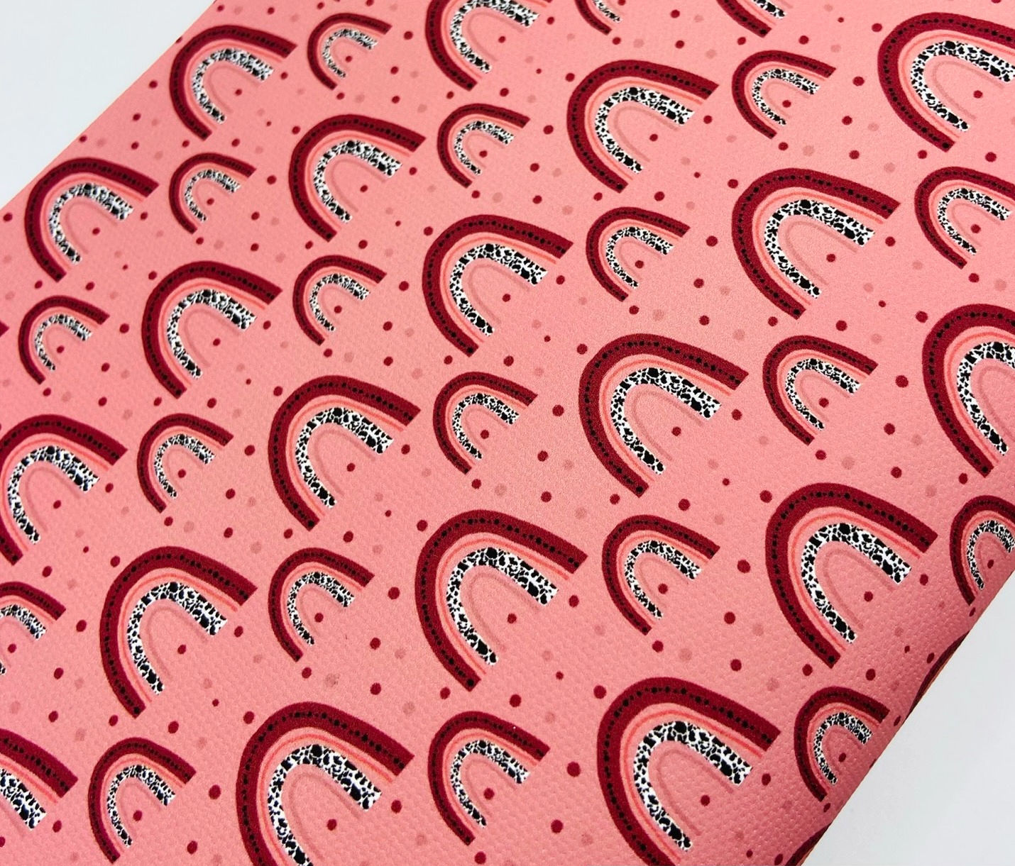 Autumn Prints - Burgundy rainbows