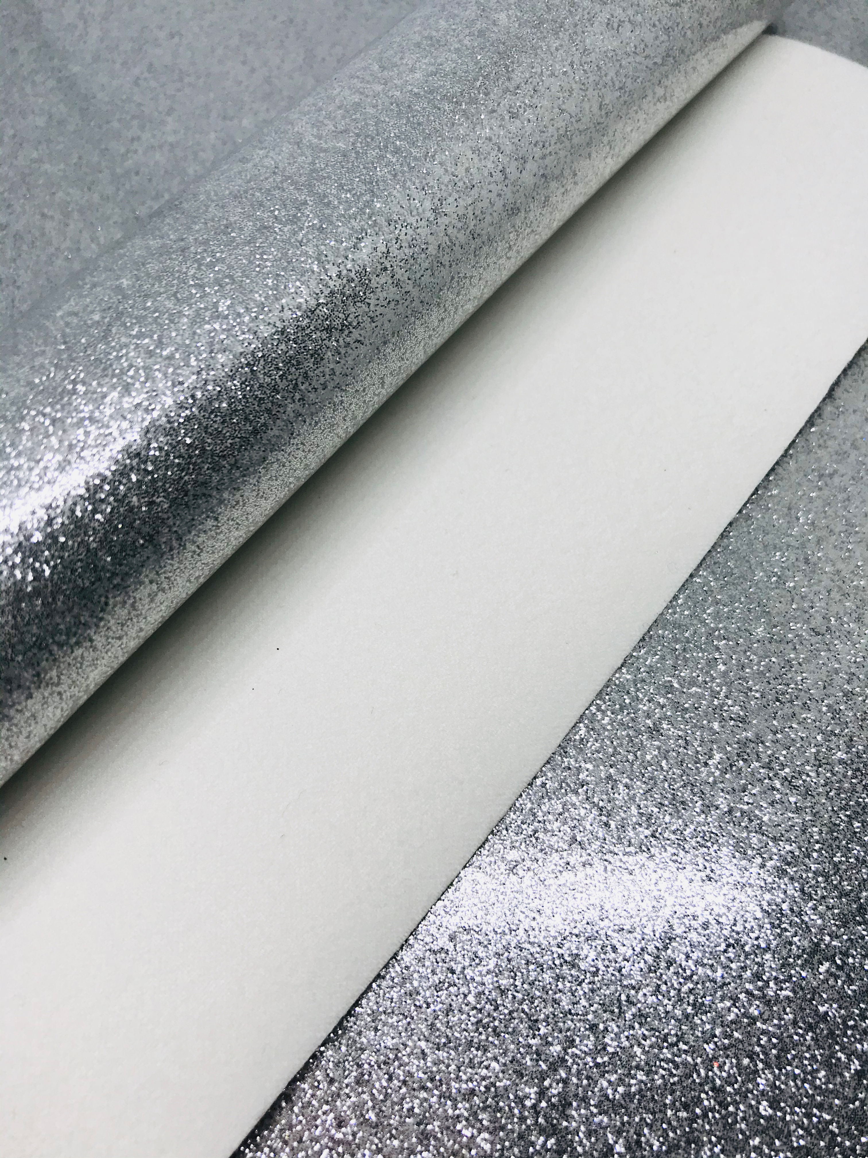 Glitter Leatherette PU - Silver