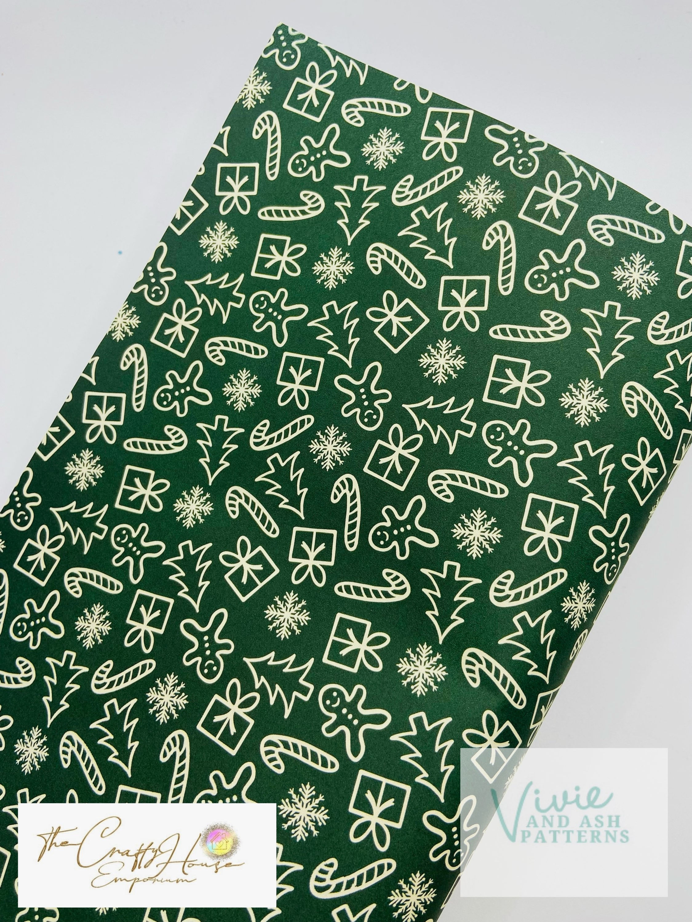 Christmas Prints - Christmas Repeat Green