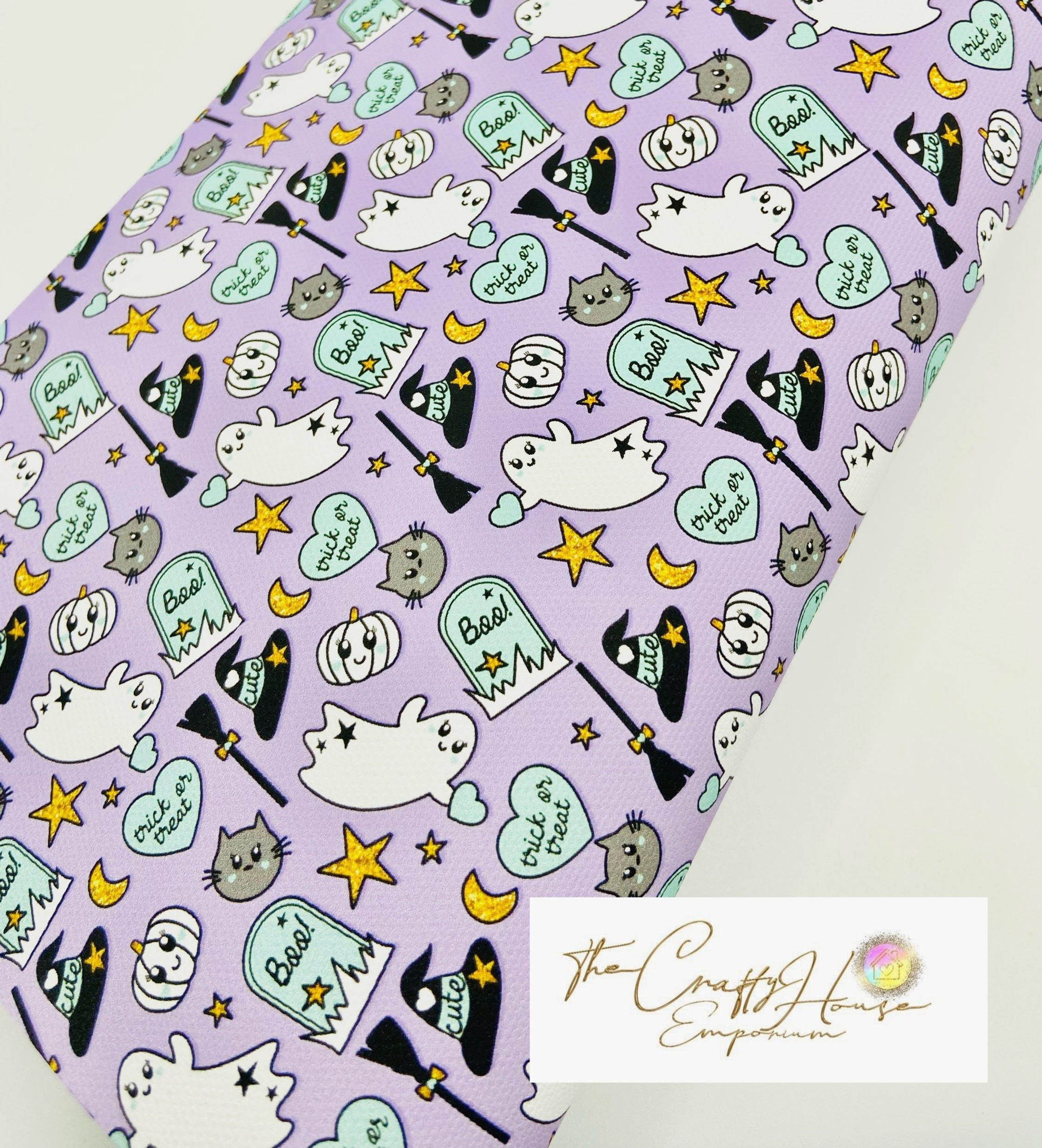 Halloween Prints - Ghouls and Ghosties on lilac