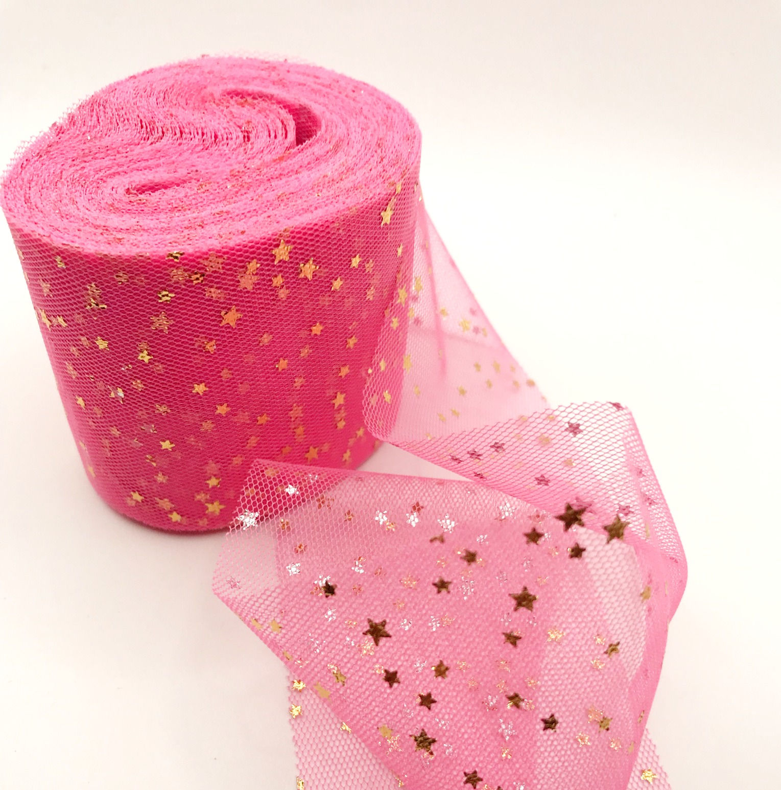 Tulle - Hot Pink with stars