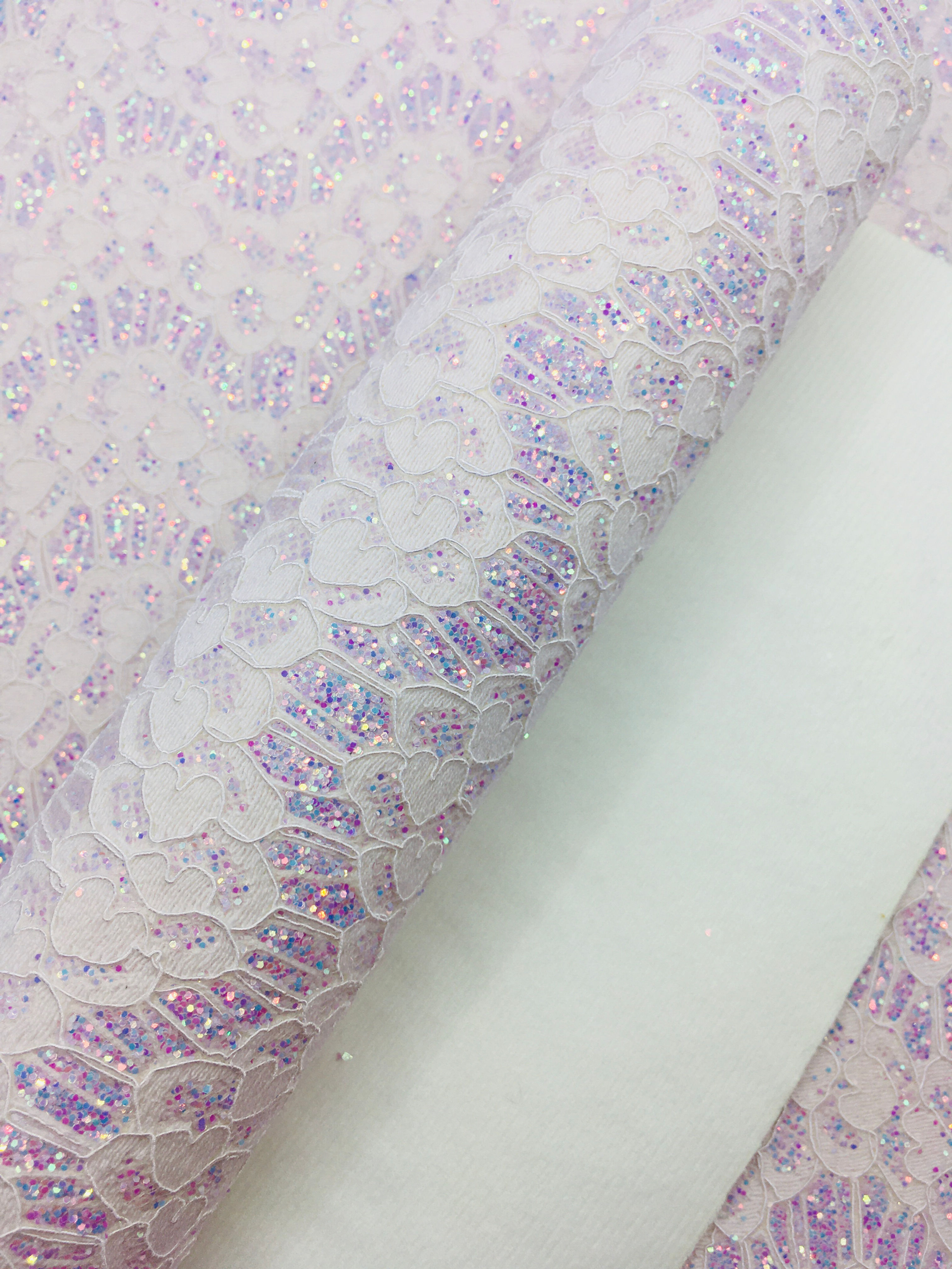 Chunky Glitter - Glitter lace - Lilac