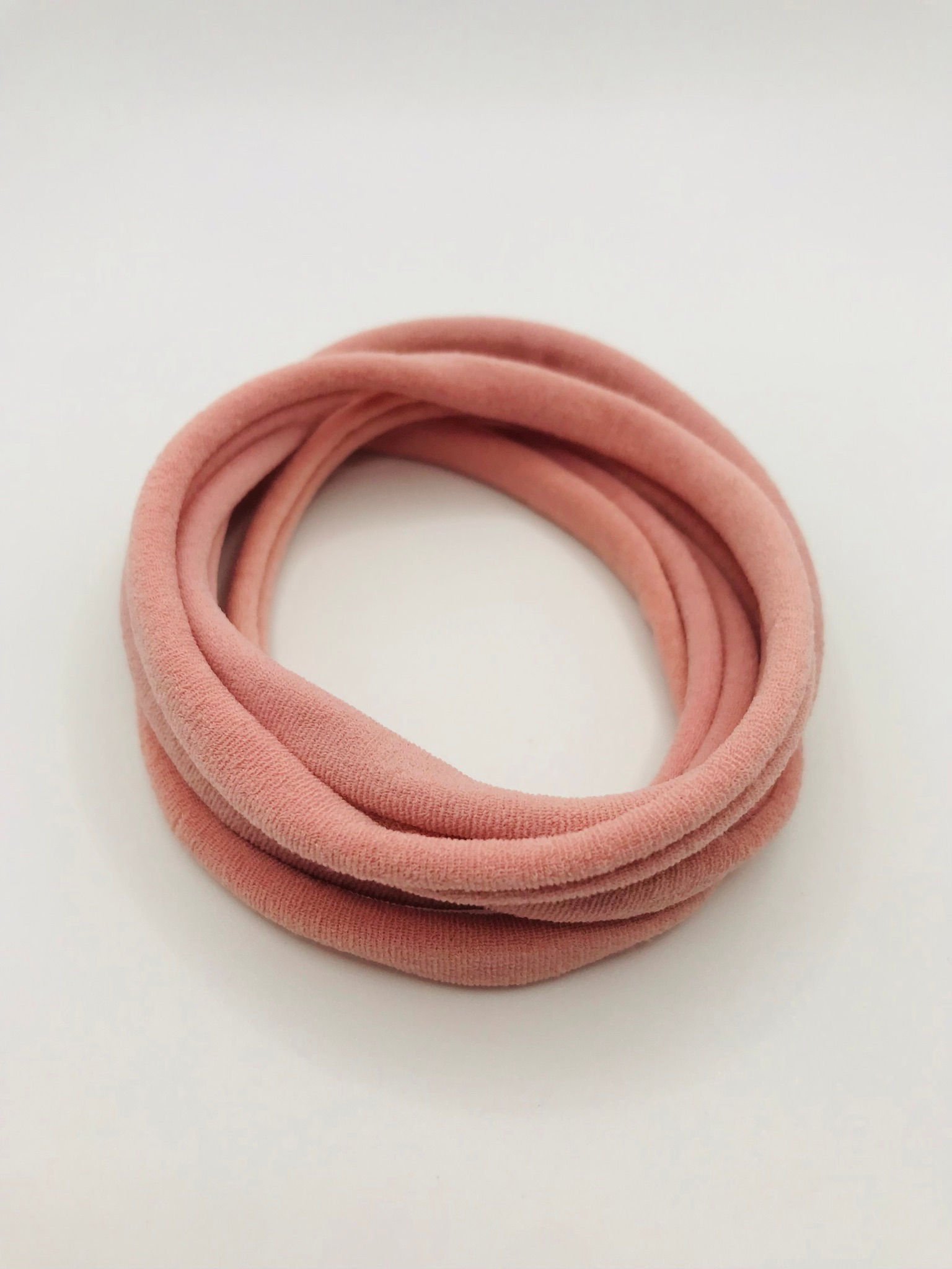 Soft Nylon headbands - Dusky Pink