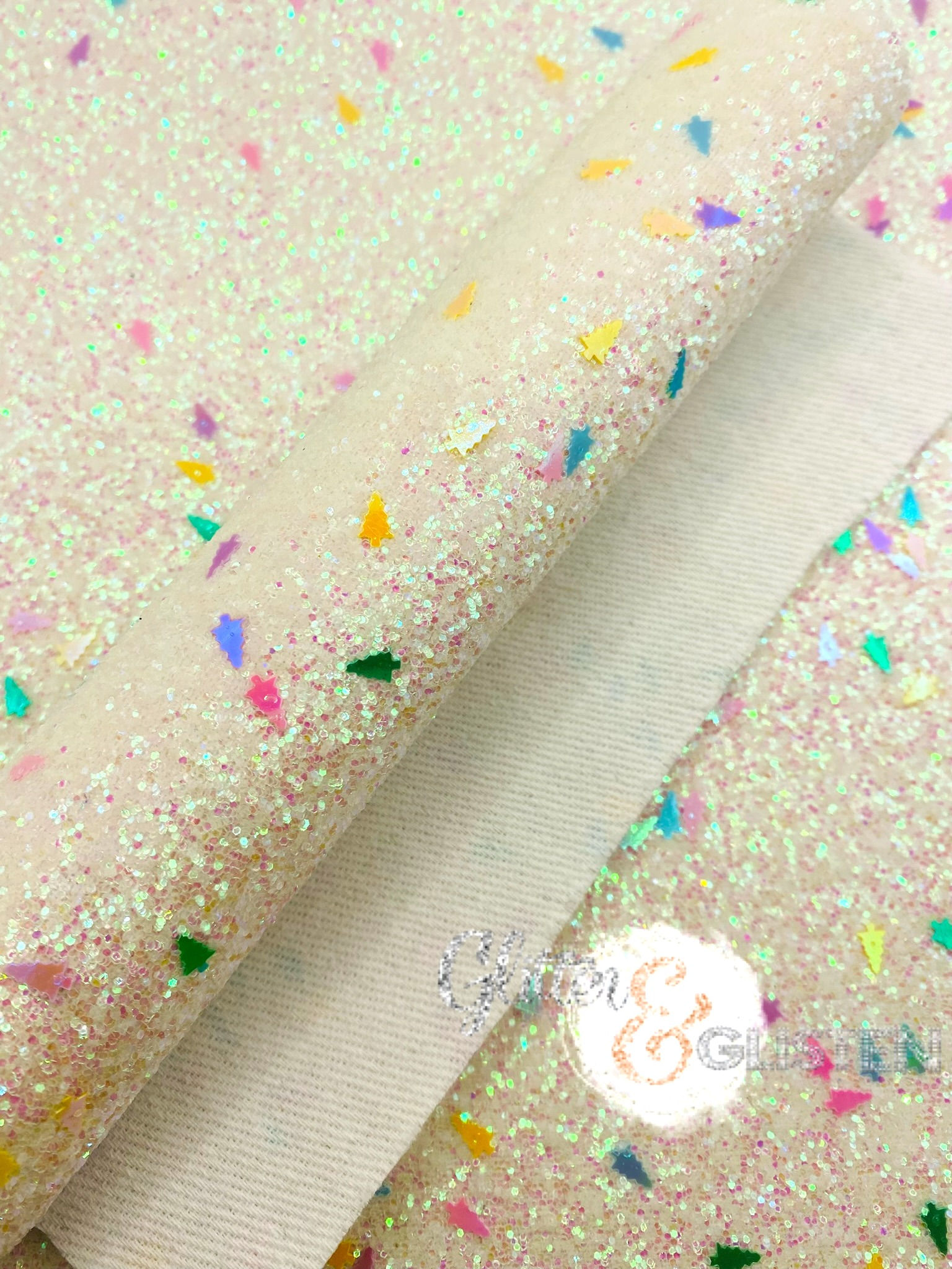 Chunky Glitter - Pastel Christmas Trees