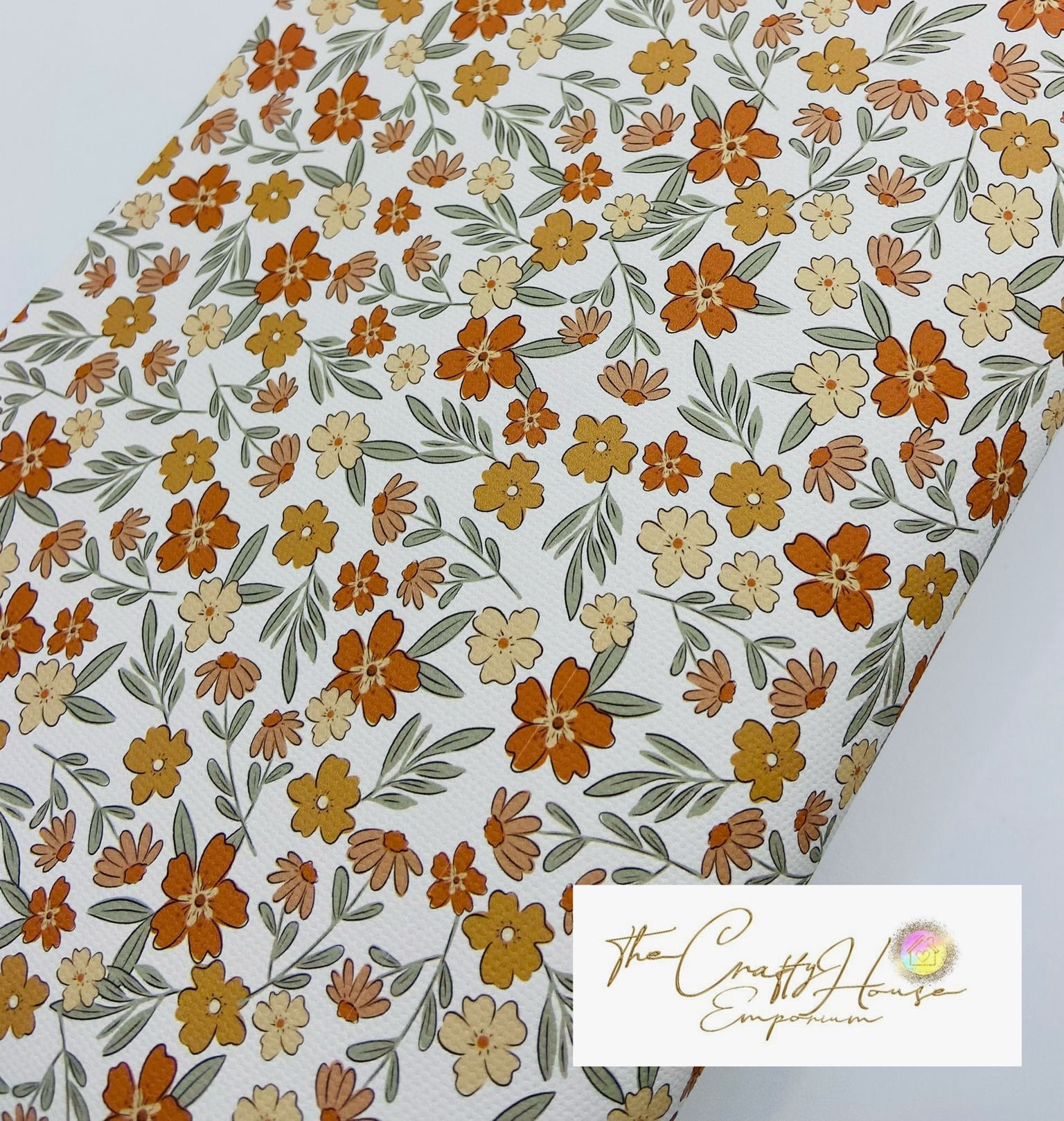Autumn Prints - Taupe millefleurs floral