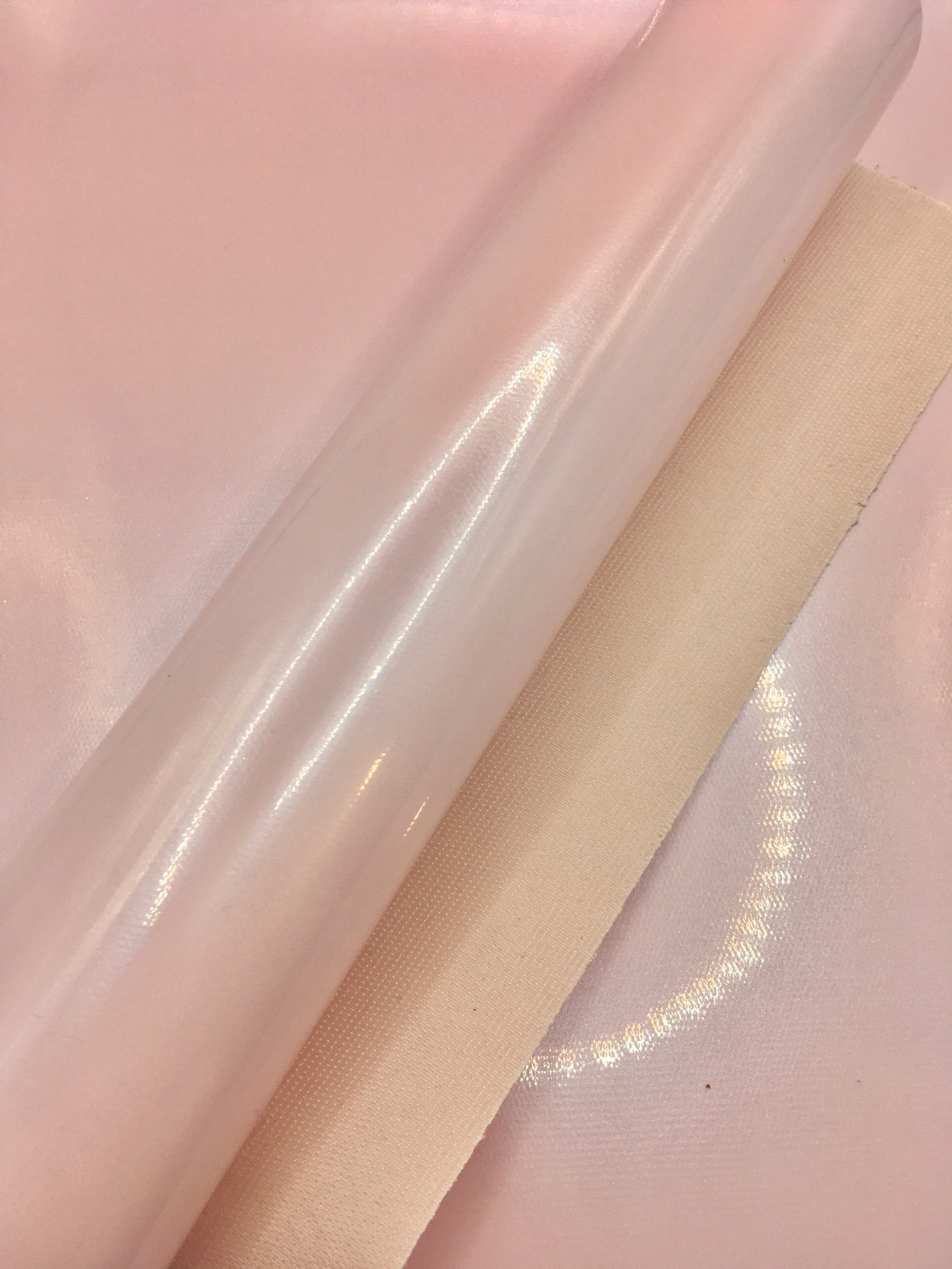 Leatherette PU - Pearlised - Baby Pink