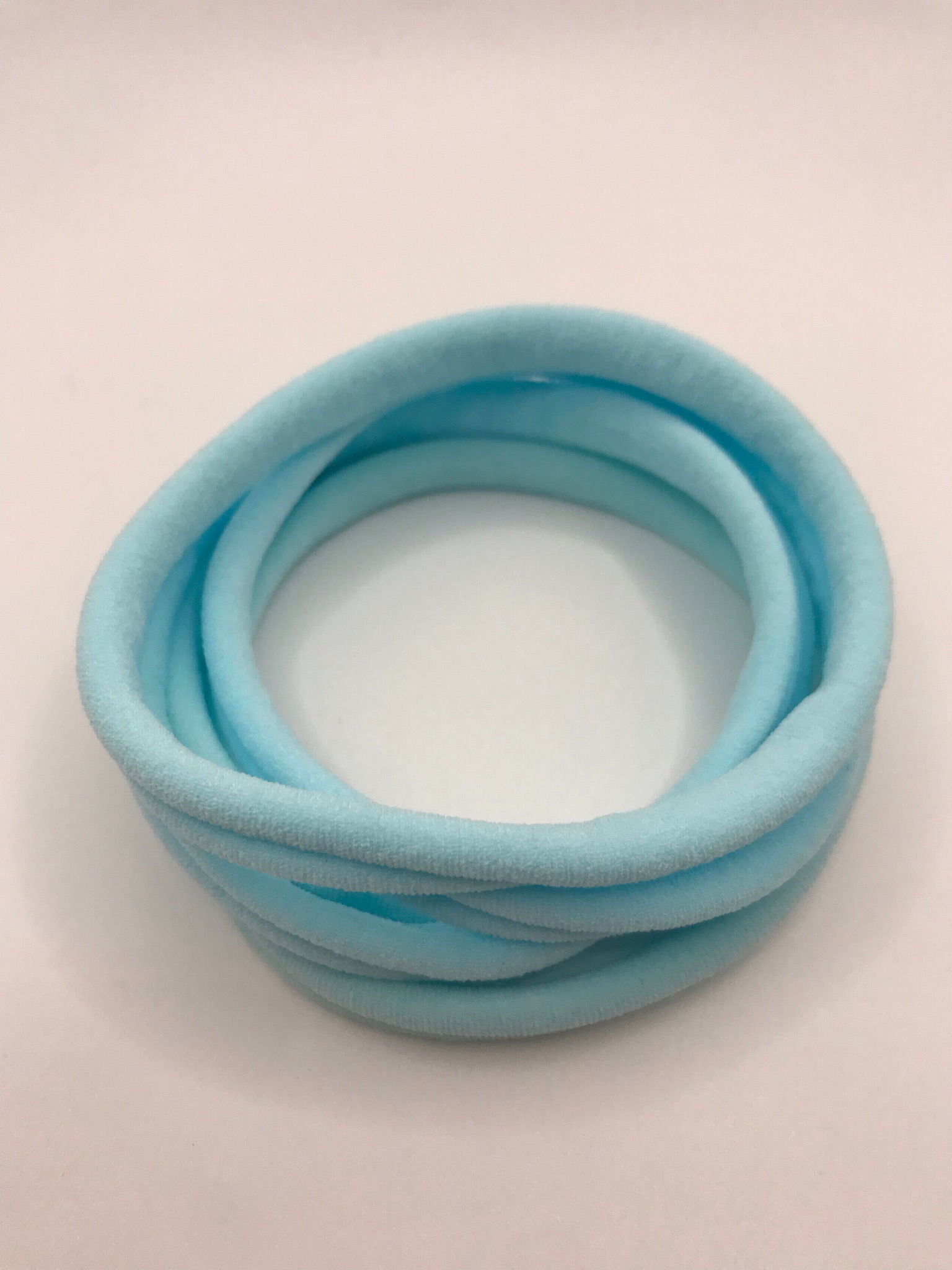 Soft Nylon headbands - Light blue