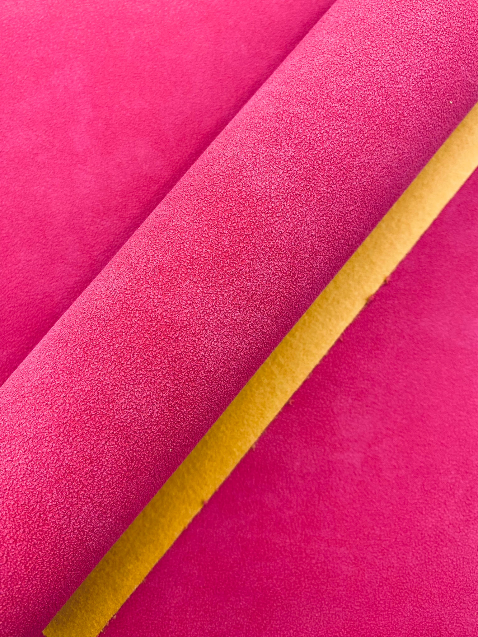 Suede Leather - Raspberry