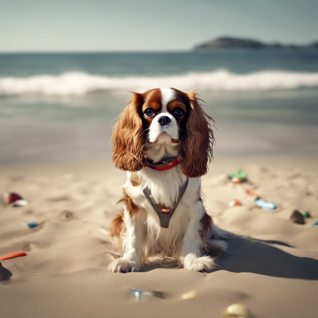 Cavalier King Charles at the Beach