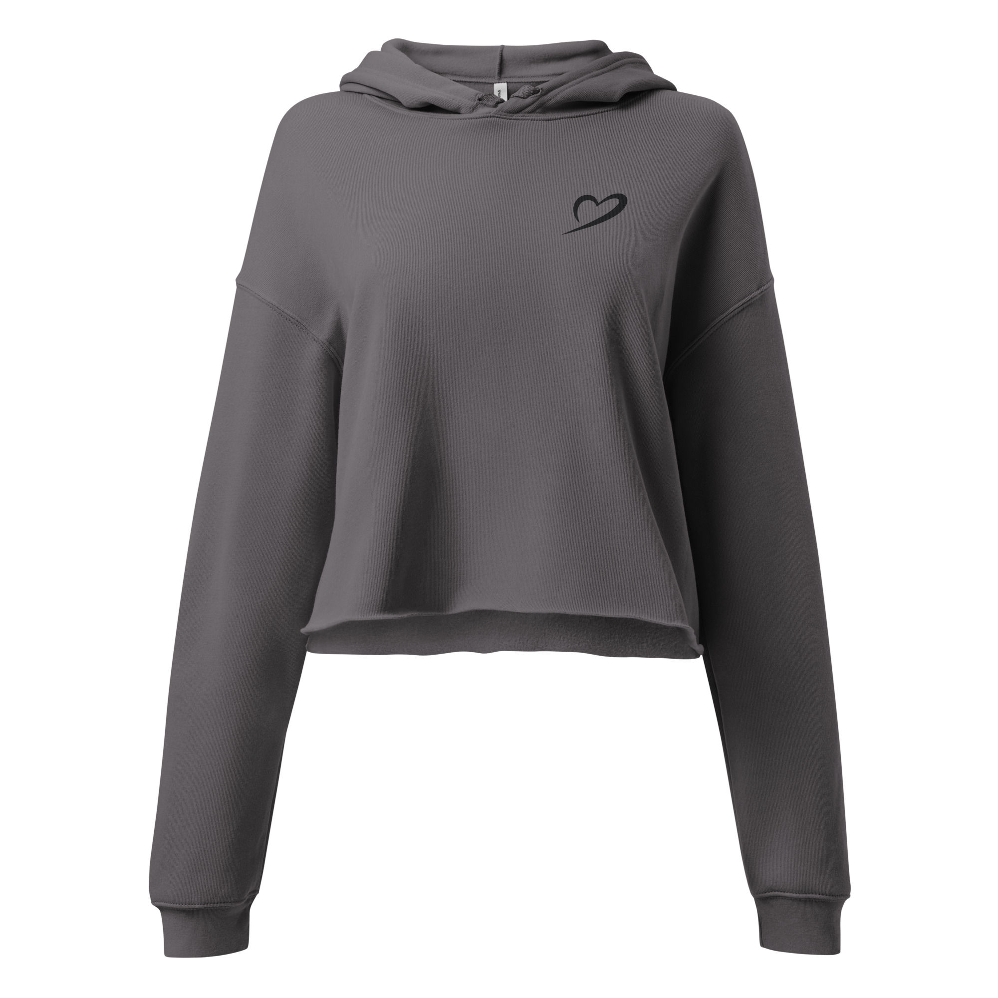 Crop Hoodie - Charcoal