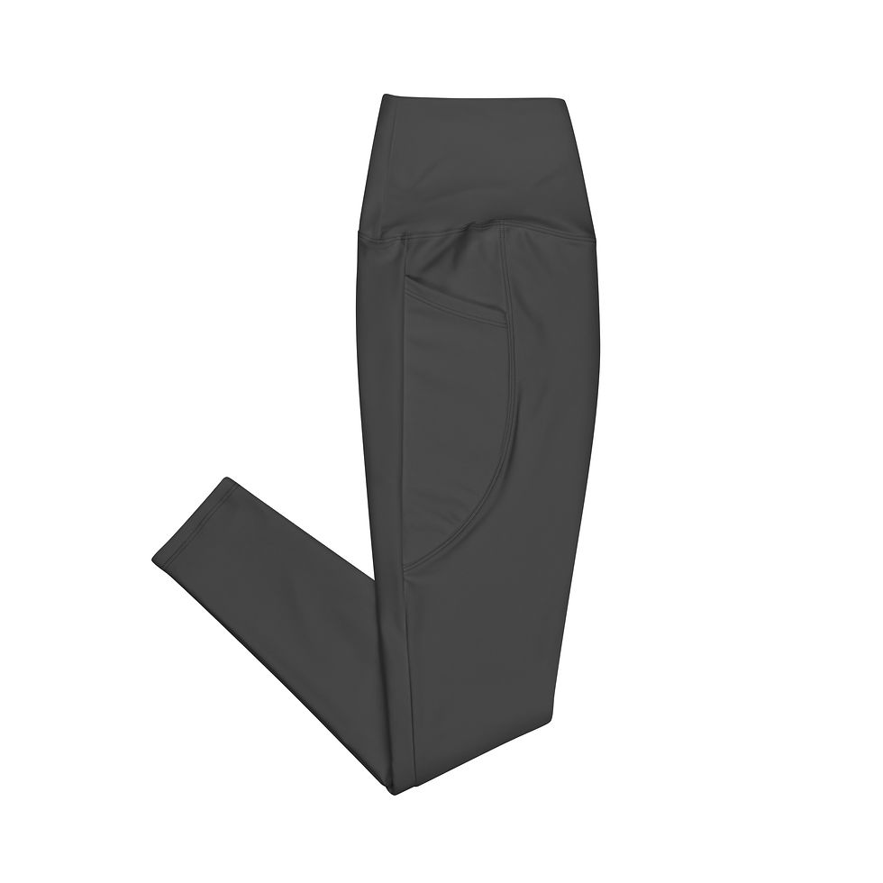 Thumbnail: Recycled Leggings with Pockets – Charcoal